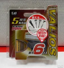 KAI Valios 5 blade сменные кассеты для станка\бритвы (6 шт) (4901331014215)