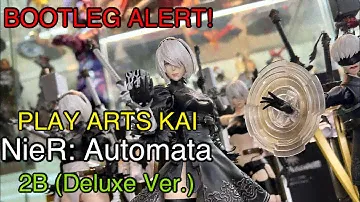 BOOTLEG ALERT!! Review & Comparison — Play Arts Kai NieR: Automata 2B (Deluxe Version) Knockoff/KO