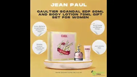 JEAN PAUL GAULTIER SCANDAL EDP 80ML AND BODY LOTION 75ML GIFT SET FOR WOMEN