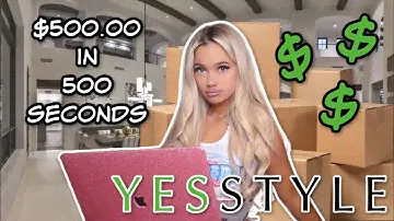 i spent $500 in 500 seconds ft. YesStyle.com (FALL HAUL)