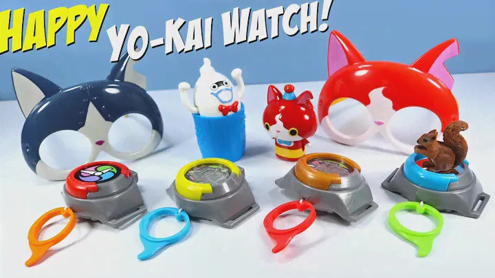 Happy Meal Yo-Kai Watch McDonalds Toys Collection Review