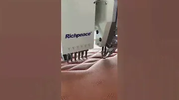 the testing of Rrichpeace perforation punching and sewing stitching quilting machine on leather