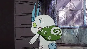 Kuroi yo kai watch eats komasan and jibanyan