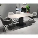 Стол KAI 140 TL-58 поворотная система раскладки, испанская керамика / Темно-серый / Черный М-City