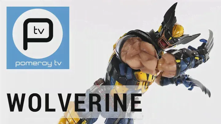 Play Arts Kai Marvel Variant Wolverine Action Figure Toy Review