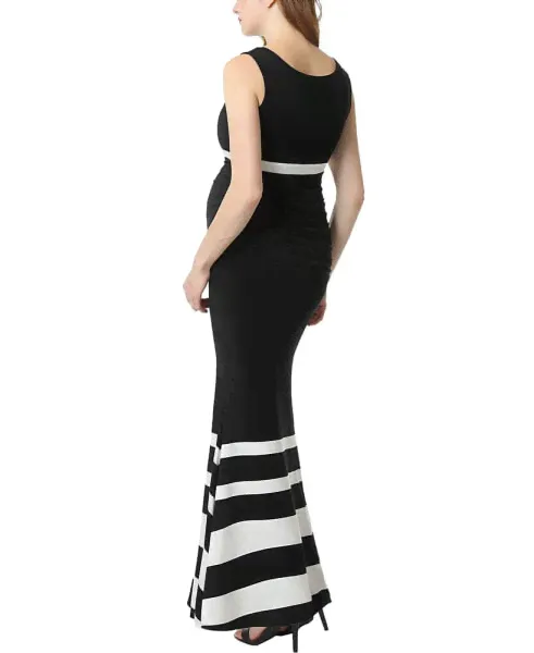 Платье для беременных kimi + kai Colorblock Mermaid Maxi-0