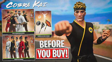 КОБРА КАЙ входит в FORTNITE | Геймплей + комбинации всех НАБОРОВ | Эмоция «Удар Журавля» | Прежде чем купить!