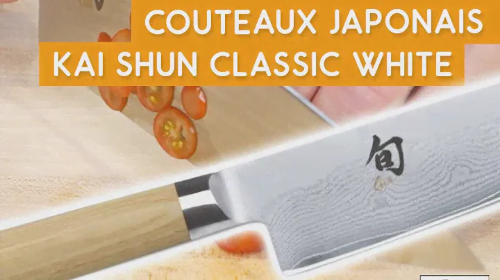 Présentation des couteaux japonais Kai Shun Classic White