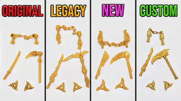 Ninjago Golden Weapons Over Time - Which are best? (2011-2022)
