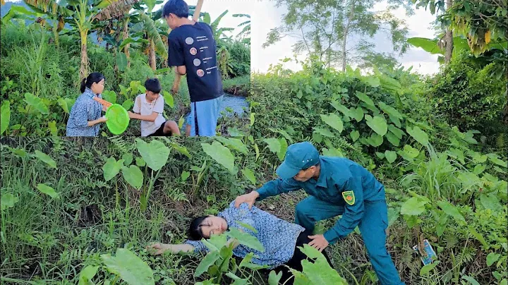 The poor girl was attacked by a bad guy and was saved by a kind man.