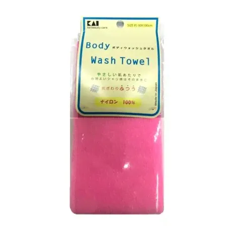 KAI Мочалка Body Wash Towel розовый
