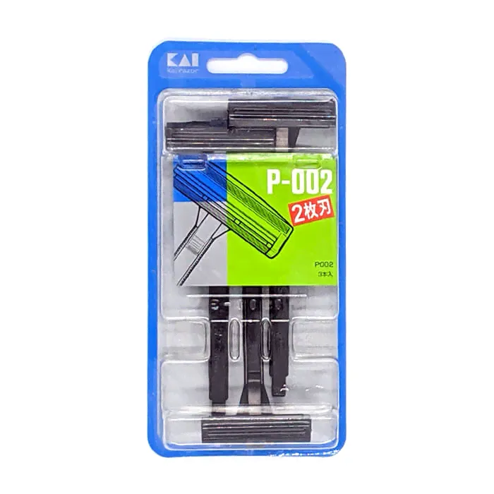 Одноразовый мужской бритвенный станок Kai Razor P002-3B с двойным лезвием 3шт