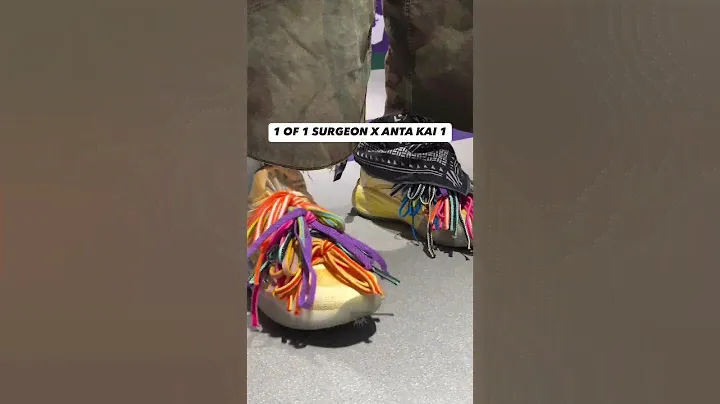 @thesurgeon designed a special pair of 1 of 1 ANTA Kai 1’s for Kyrie’s fashion show in Shenyang,