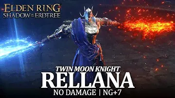 Rellana, Twin Moon Knight Boss Fight (No Damage / No Parry / NG+7) [Elden Ring DLC]