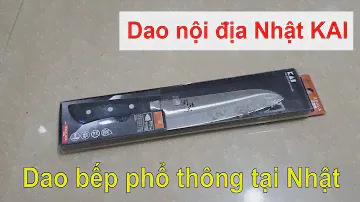 KATANA giới thiệu dao Kai Sekimagoroku Akane (santoku 16,5cm)