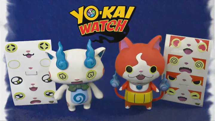 Yo-Kai Watch Mood Reveal Jibanyan & Komosan from Hasbro
