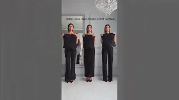 Капсула в черном цвете🖤 Какой вариант больше понравился? 1,2 или 3?TG: KMK style🤍 #шопинг
