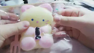 распаковка таба сквиша😽🐾💦🧼+артикул когда я заказывала стоил 200 р 🙊😲сейчас стоит 400 с чем то