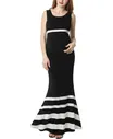 Платье для беременных kimi + kai Colorblock Mermaid Maxi