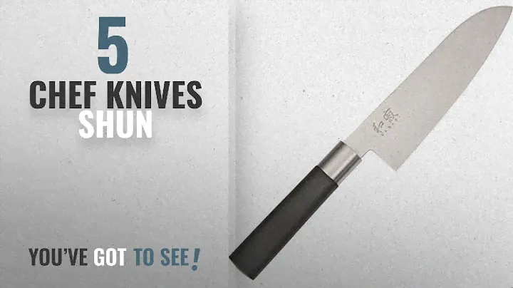 Top 10 Chef Knives Shun [2018]: Kai Wasabi Black Santoku Knife, 6-1/2-Inch