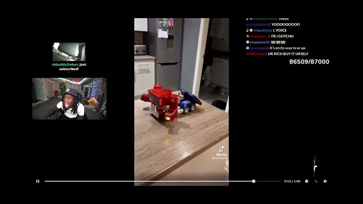 Kai Cenat Loses His Mind After Seeing Toy Transformer