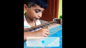9 year boy puts his efforts on aari work ❤️ #record #bridal #designerblouse