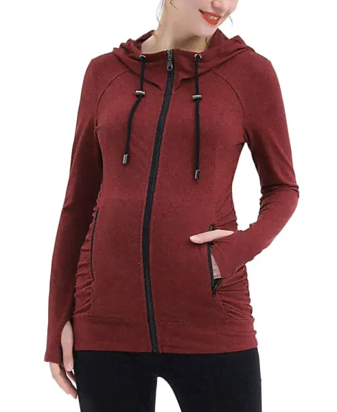 Куртка для беременных kimi + kai Essential Ruched Hooded
