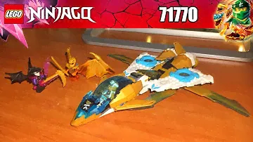 Обзор LEGO Ninjago 71770 Реактивный самолёт Зейна "Золотой дракон"