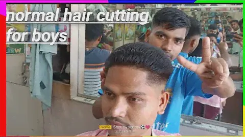 Normal hair cutting for boys normal hair style video #dipondcsalon