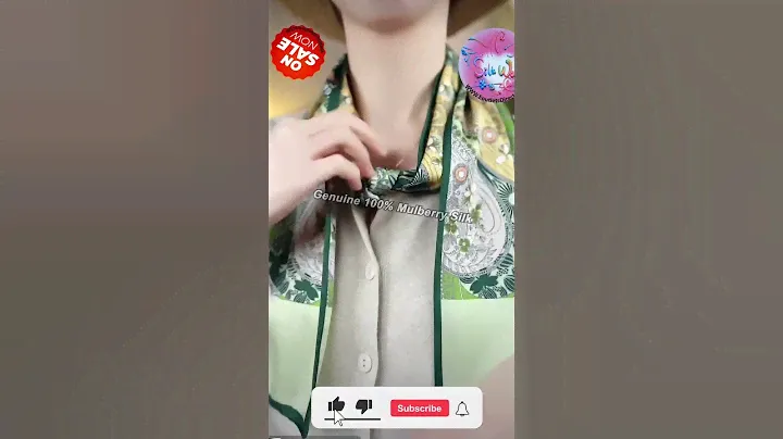 How to Tie a Long Silk Scarf 6in x 60in 15cm x150cm #42 #Short