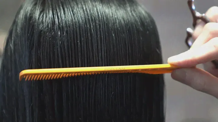 Mizutani Scissor internal layering with Cosine Razor & ICHI2, SWORD W02, split end removal with DB20