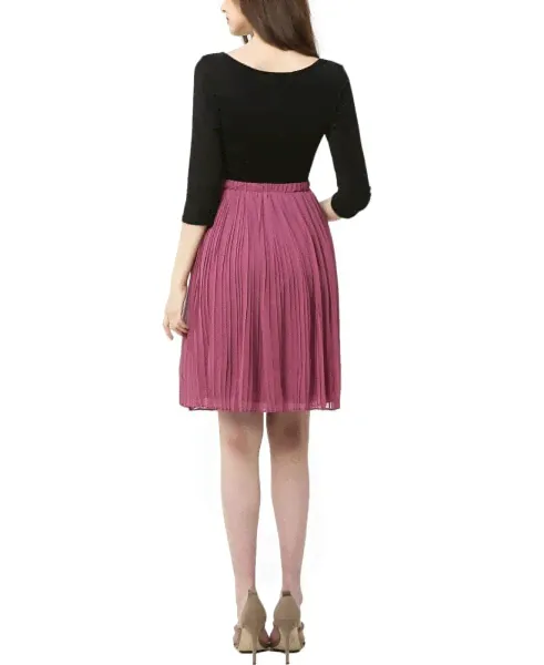 Платье для беременных kimi + kai Colorblock Empire Waist-0