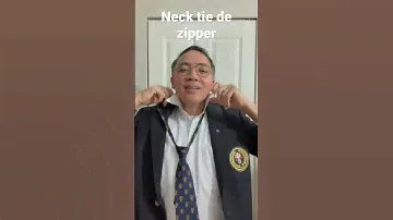 Neck tie de zipper
