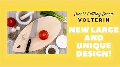 Volterin Large Hinoki Cutting Board Premium Japanese Cypress Wood Perfect For Professional Kitchen
