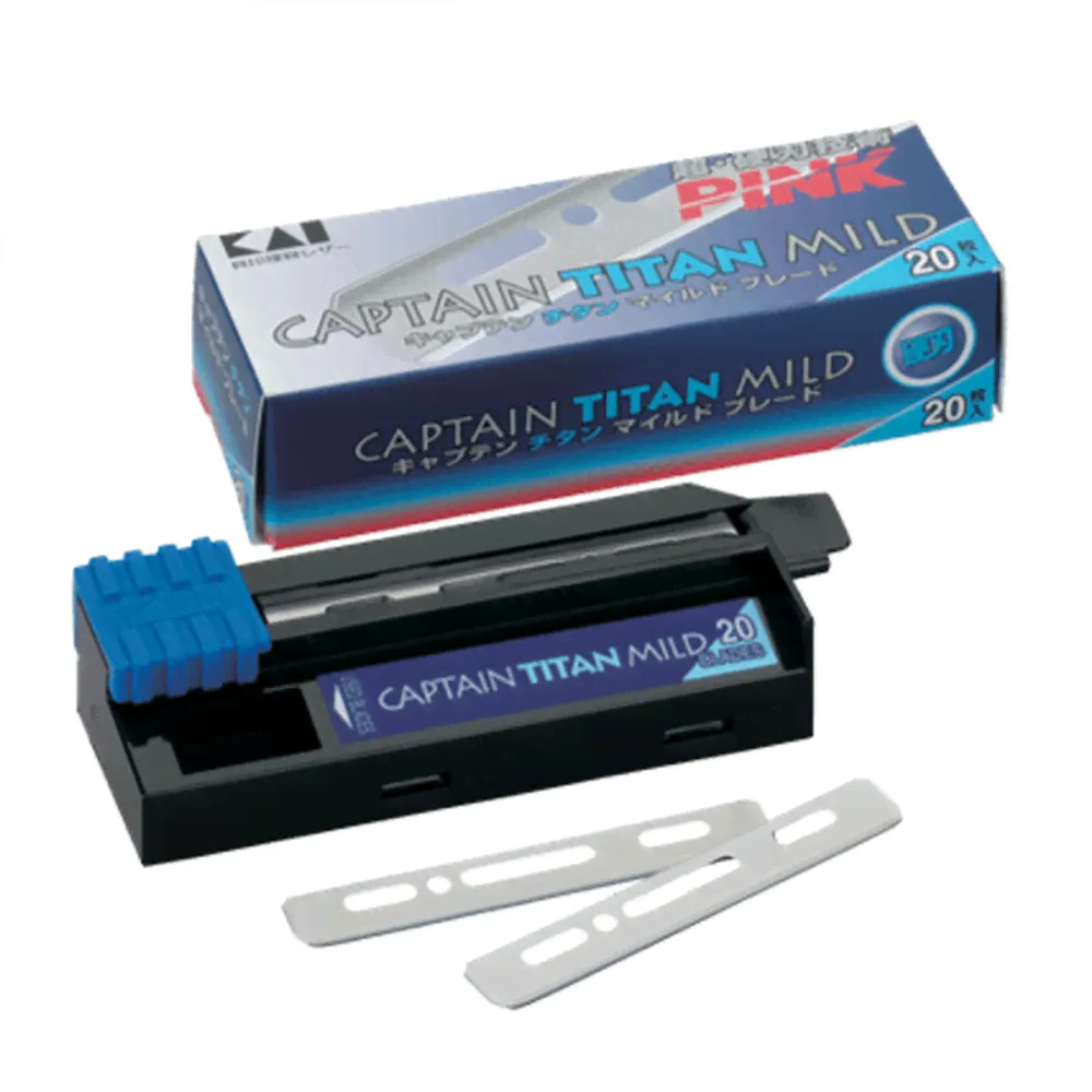 Сменные лезвия KAI CAPTAIN TITAN MILD PINK, SE, 20шт