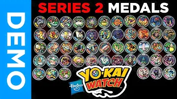 [4K] Hasbro Yo-Kai Watch - All SERIES 2 Medals From Mystery Bags