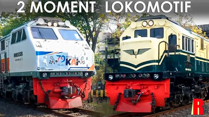 2 Kereta Lintas Timur Ini Langganan Moment! Hunting Loko Vintage & Loko stiker HUT KAI