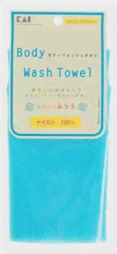 Kai Body Wash Towel Мочалка для тела средней жесткости голубая
